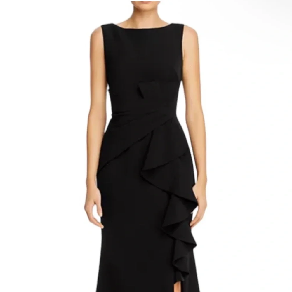 ELIZA J: Ruffle Front Gown size 4 - Picture 3 of 16